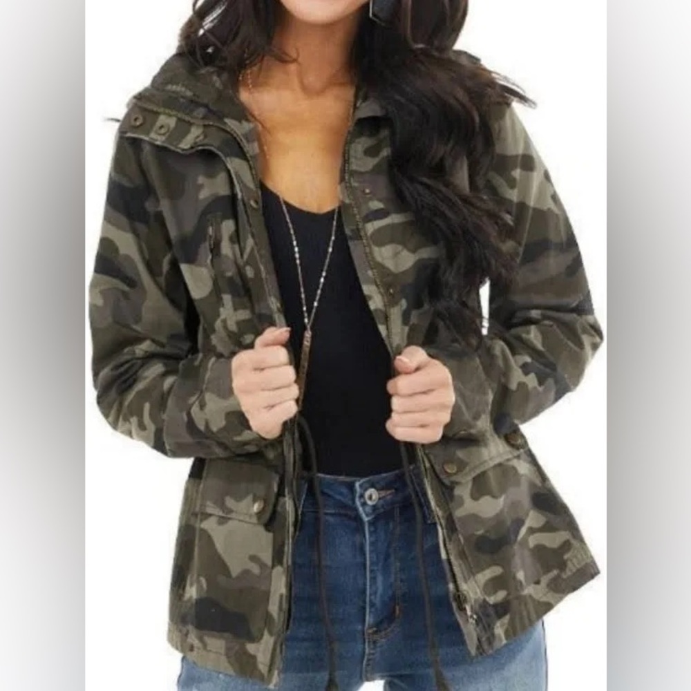 Women’s Green Camo Jacket
